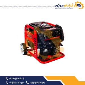 موتور برق بنزینی کواکس ۹۷۰۰ وات استارتی چرخ‌دار با باتری